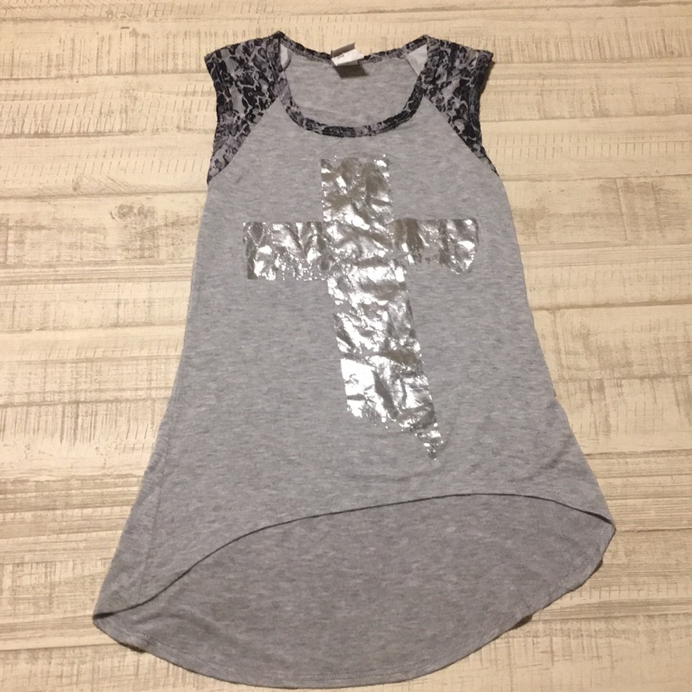 Girls high low tank